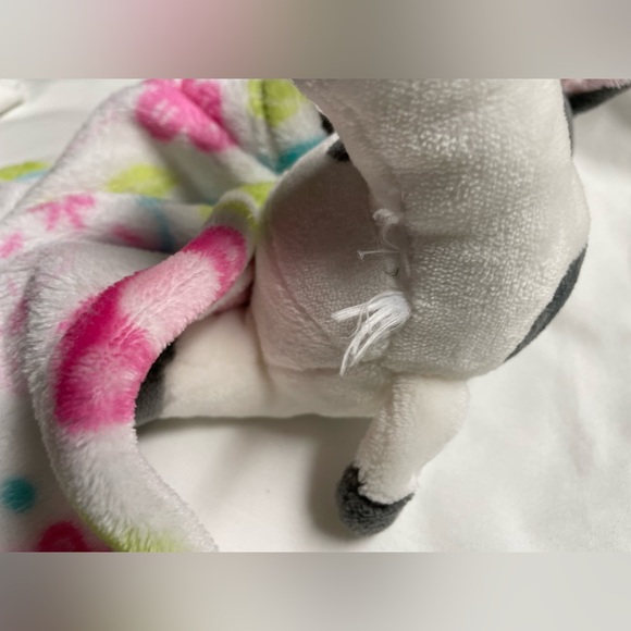 Little Miracles Cow Plush Snuggles Lovey Plush Security Blanket - Picture 11 of 13